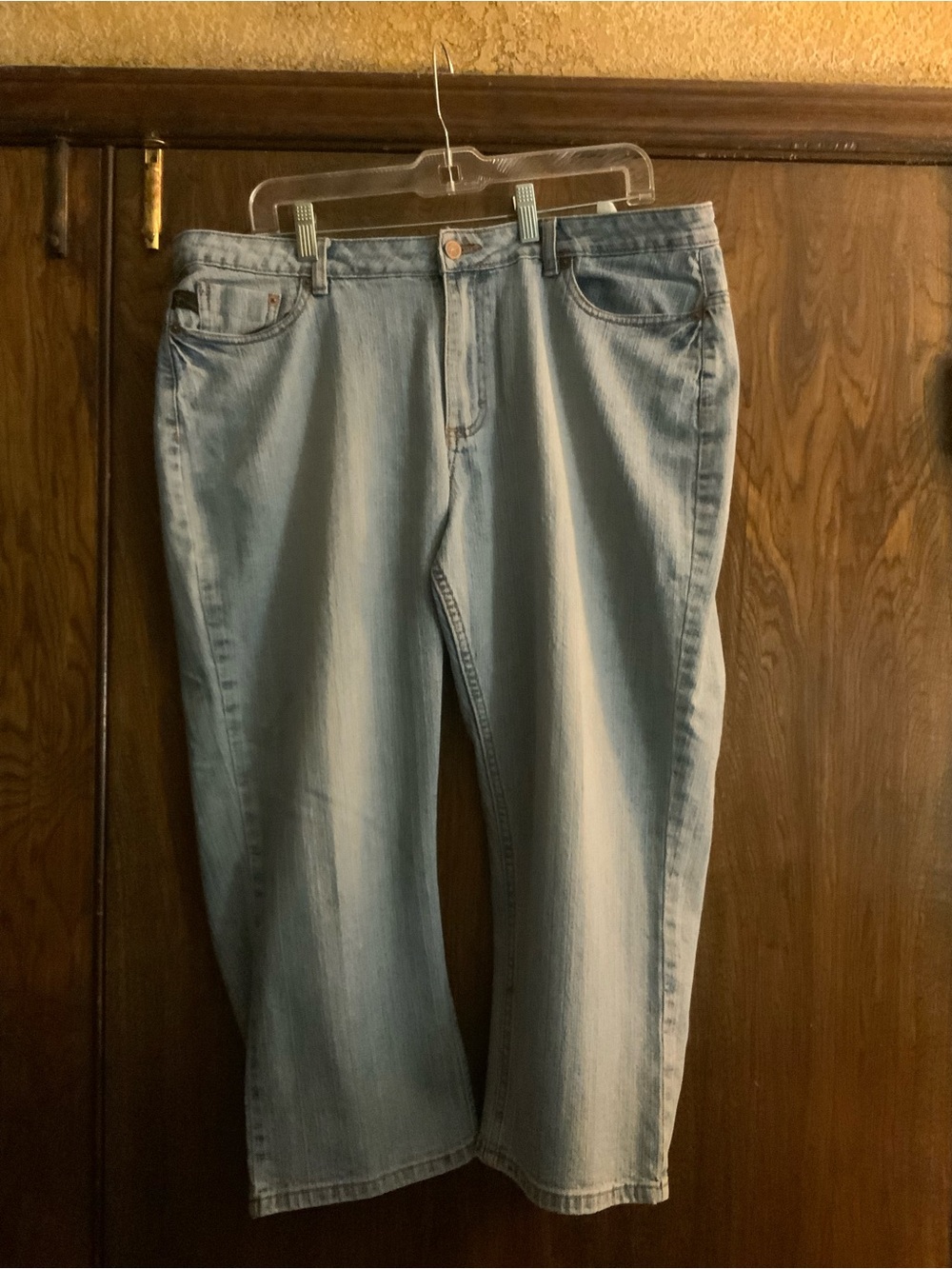 Riders by Lee Light Blue Boyfriend Capris Jeans